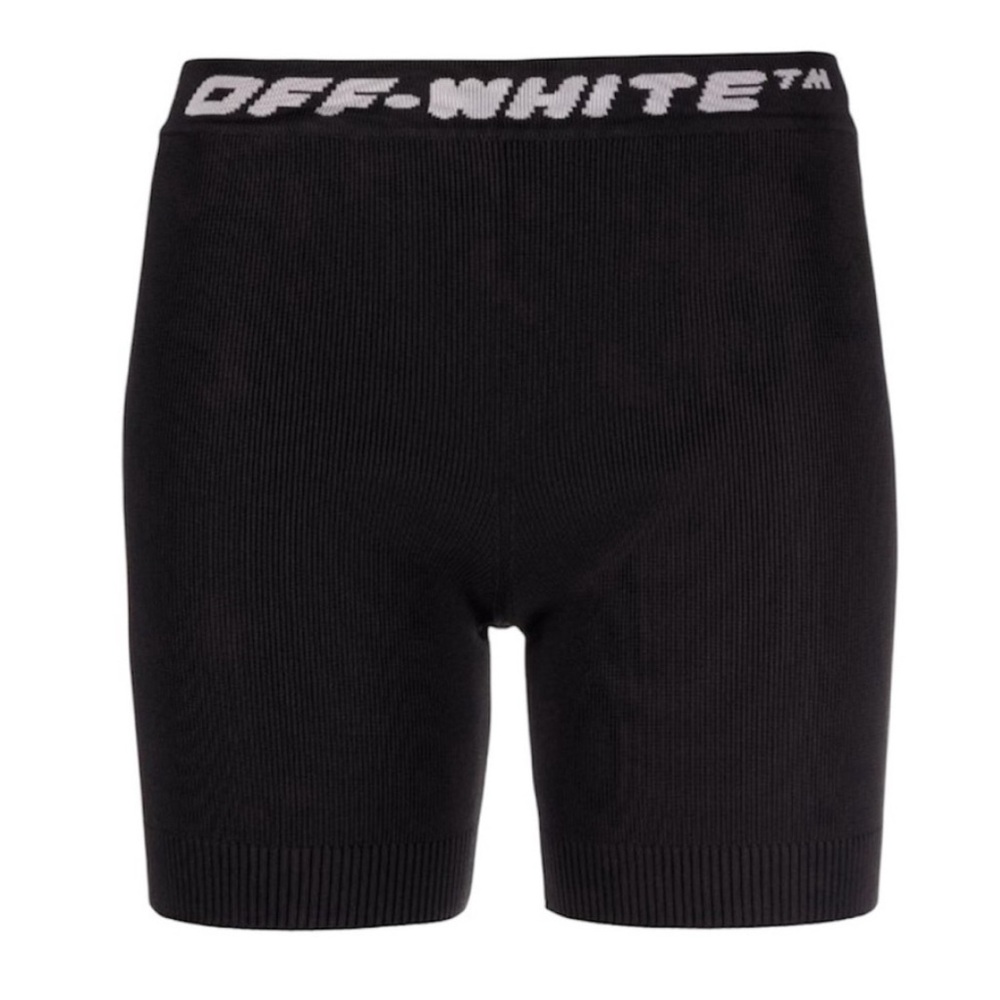 Off-White Black and White Women's Shorts